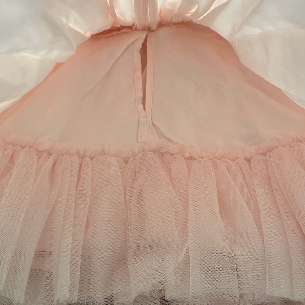 Couture Princess Pink Tulle Dress with Pearl Details - Picture 8 of 9